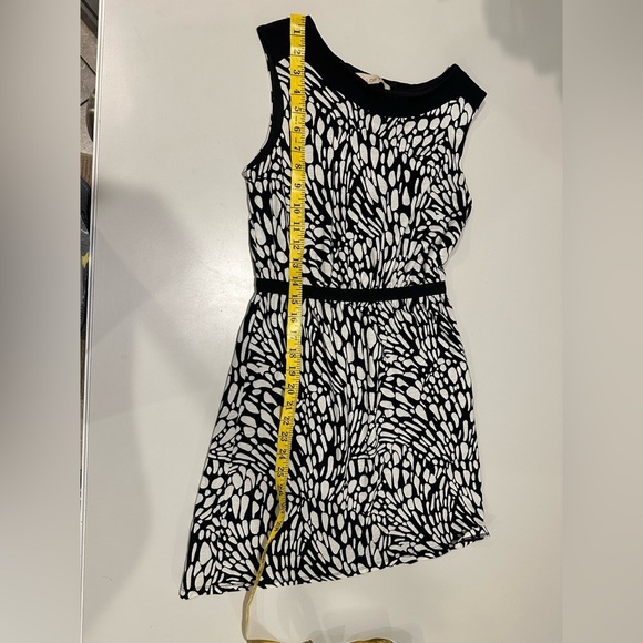 Loft Black and White Patterned Dress XSP - Picture 6 of 6